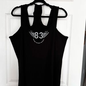 Sturgis Bike Week Tank Top 2023 - rhinestones, sparkly, stretch, black on black